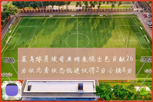 菜鸟球员埃奇库姆表现出色贡献26分状元秀状态低迷仅得2分小杨8分钟未能得分